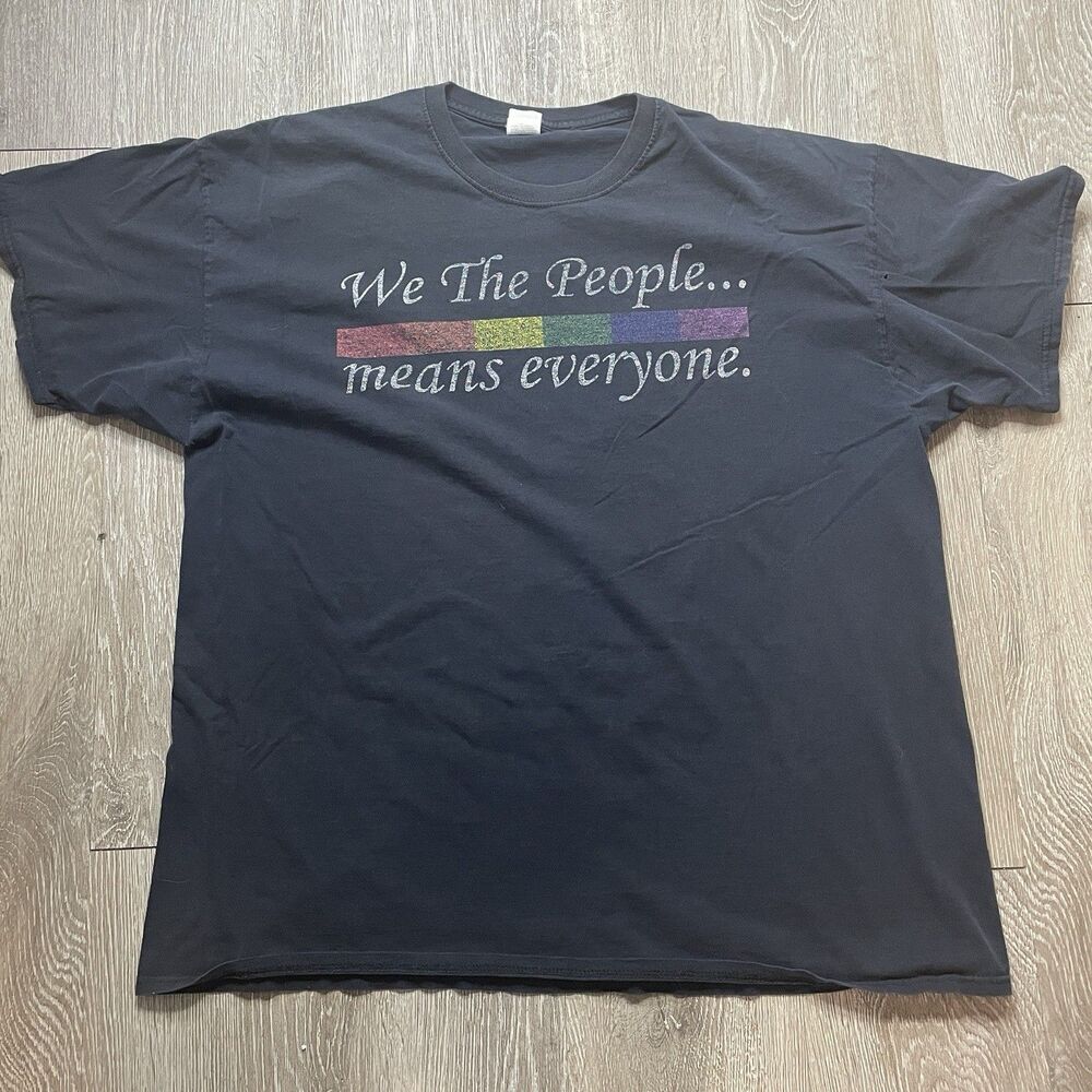 We The People Everyone Usa Lgbt Equality American Unisex T-Shirt VTG Size 2XL